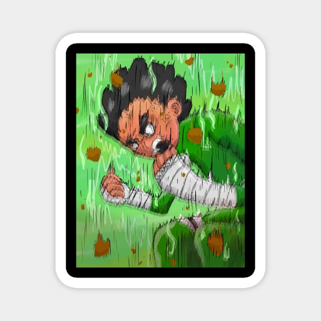 Rock lee Magnet by alchimist