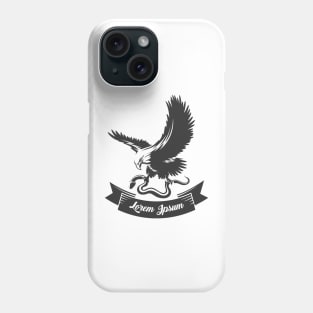 Eagle with Snake and Ribbon Phone Case