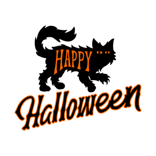 happy halloween cat T-Shirt