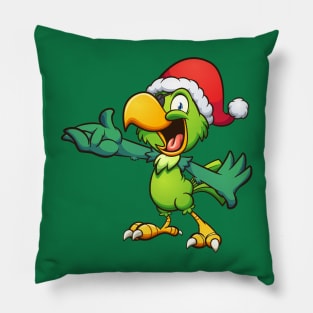 Christmas Parrot Pillow