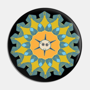 Egyptian decorative Mandala art historical repeated pattern Premium T-Shirt Pin