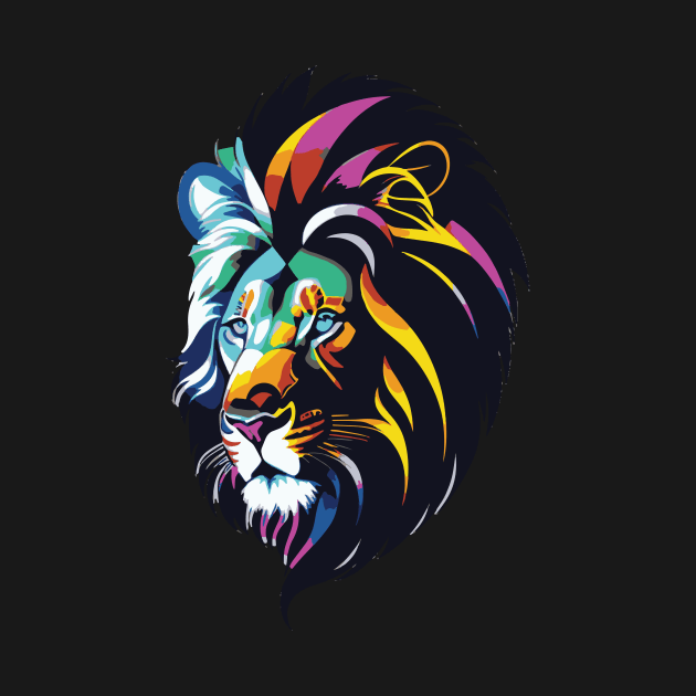 focus on a lion's head with a color that looks polite to the eye by Southwengker