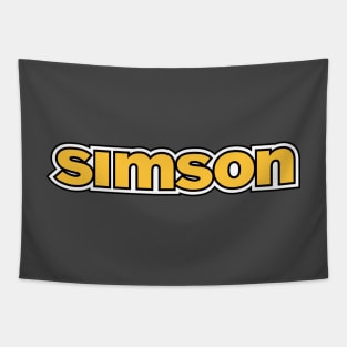 Simson logo (yellow) Tapestry