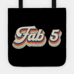 Retro Pattern Fab 70s 80s 90s Birthday Classic Style Tote