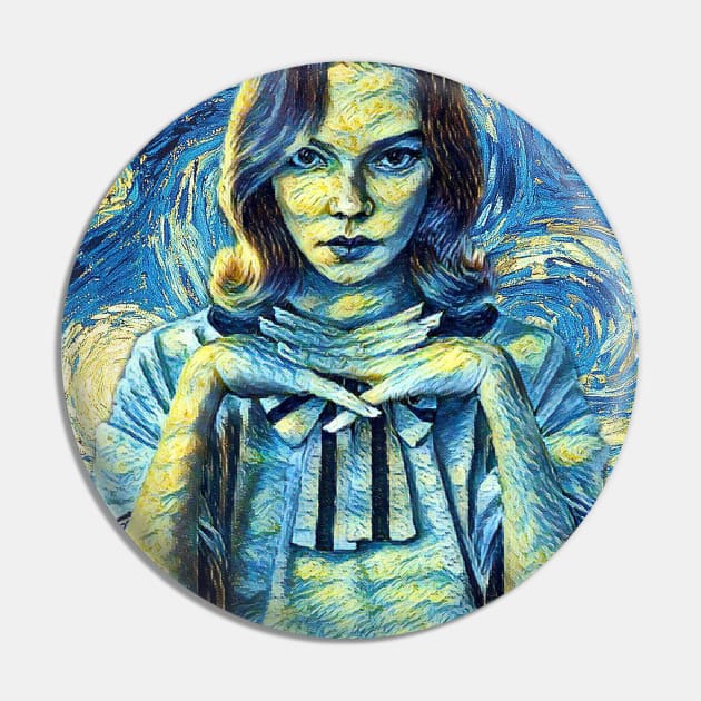 The Queen's Gambit Van Gogh Style Pin by todos