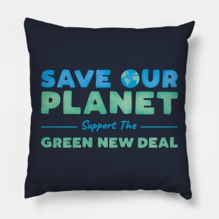 Climate Change - Support the Green New Deal Pillow