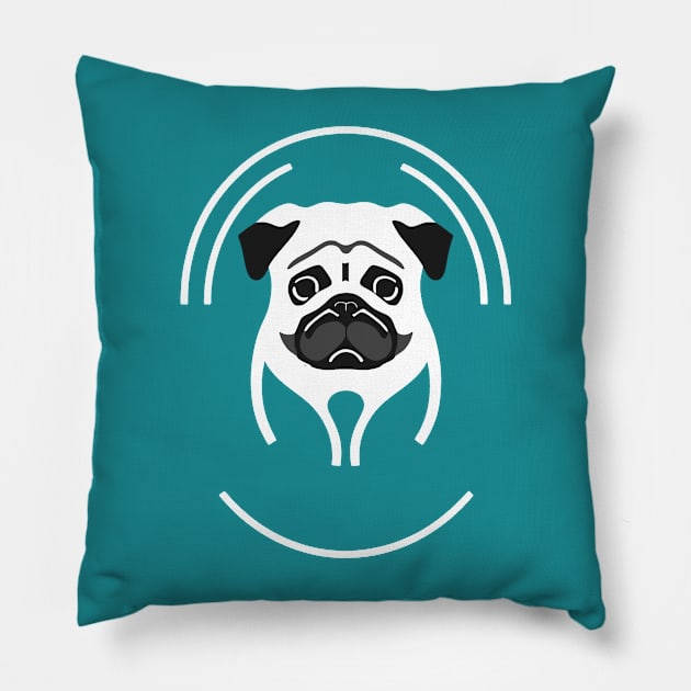 dog k59 Pillow by k art village