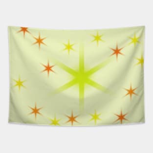 YELLOW ORANGE RED STARS PATTERN BACKGROUND Tapestry