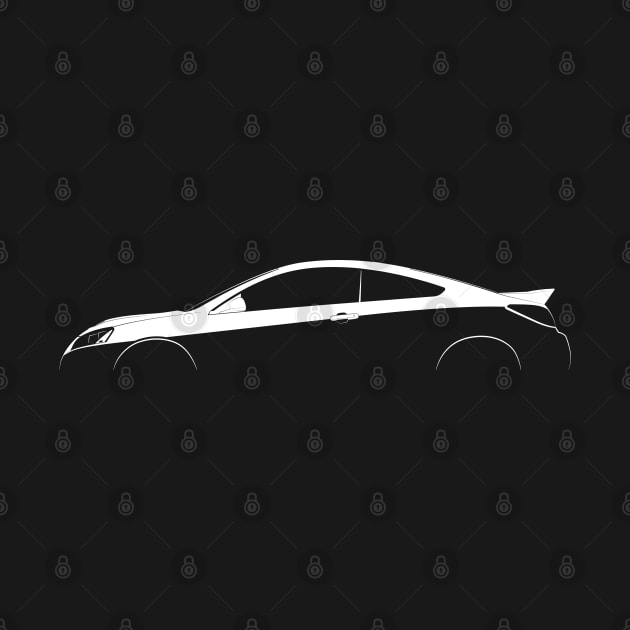 Pontiac G6 GXP Coupe Silhouette by Car-Silhouettes