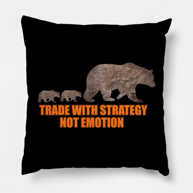 Bearish Strategy Pillow by Proway Design