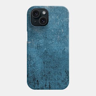 Rustic Grunge Blue Leather Look Phone Case