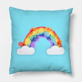 Rainbow Splash Pillow