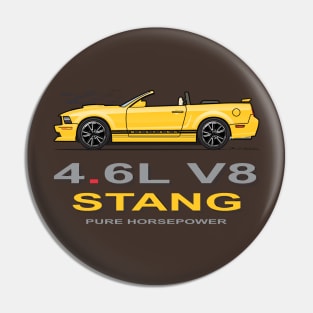 yellow convertible Pin