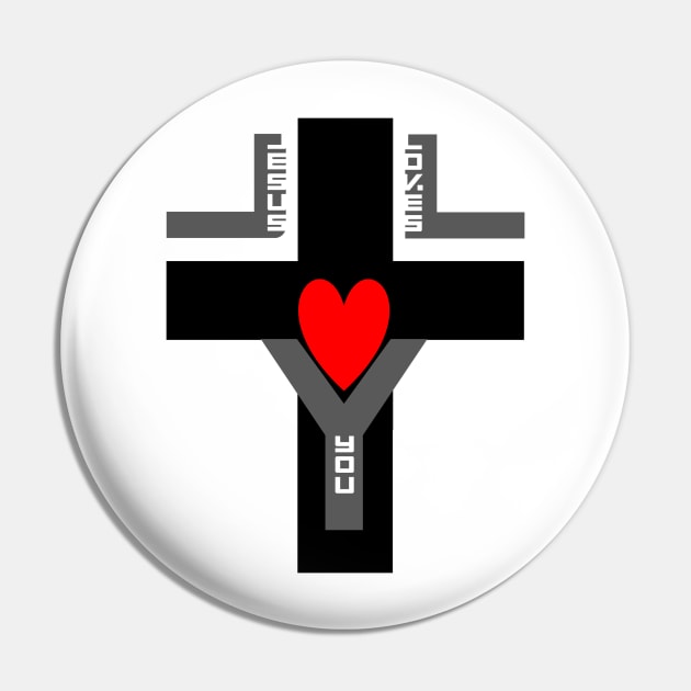 Jesus Loves You Pin by Project Send-A-Heart