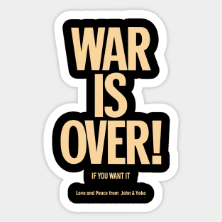 War is Over - John Lennon & Yoko Ono Pin by Boogosh