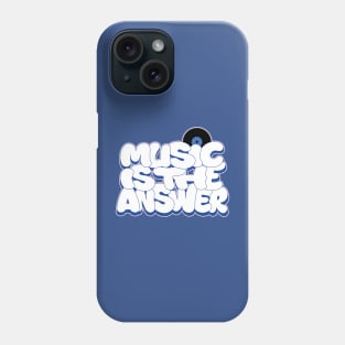 MUSIC IS THE ANSWER Graffiti lettering Phone Case