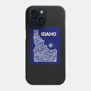 Idaho Map Phone Case