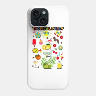 Tropical collection for summer beach party Phone Case