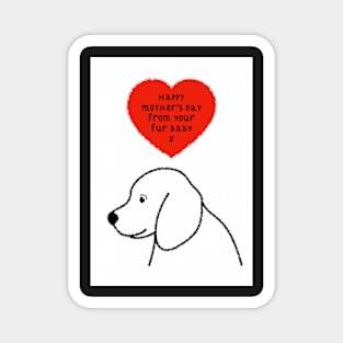 Dog Lovers Mother's Day greeting Magnet