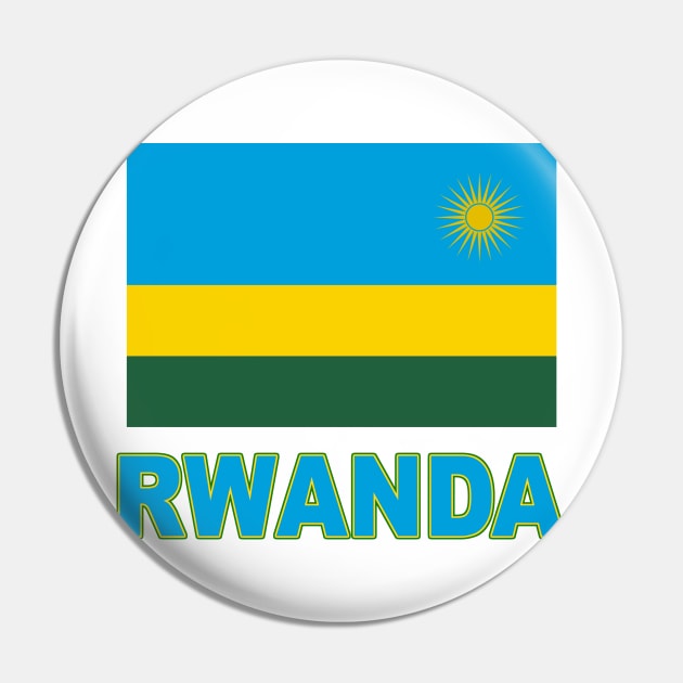 The Pride of Rwanda - Rwandan Flag Design Pin by Naves