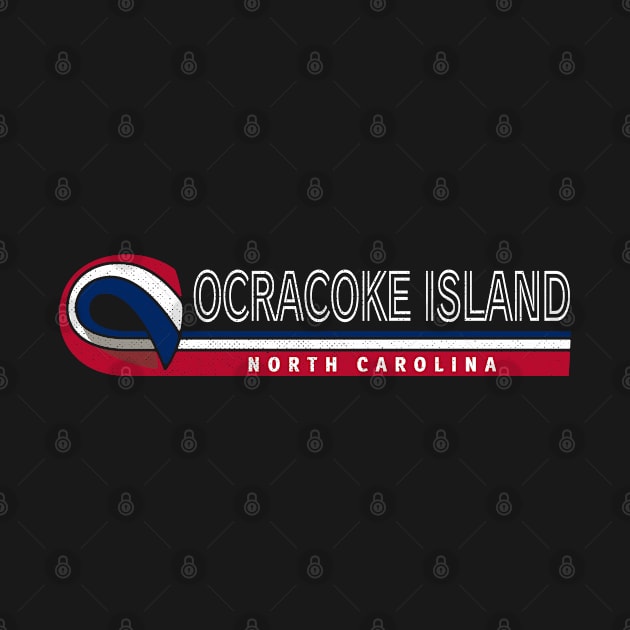 Ocracoke Island, NC Summertime Vacationing State Flag Colors by Contentarama