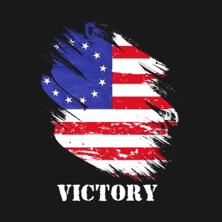 Betsy Ross Victory 1776 american flag T-Shirt