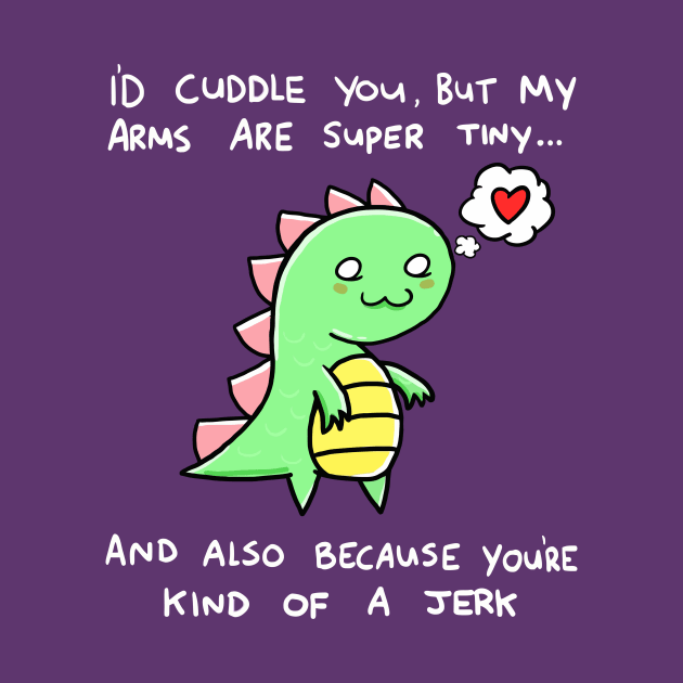 Cute Dinosaur Cuddle by CuteAndCrude