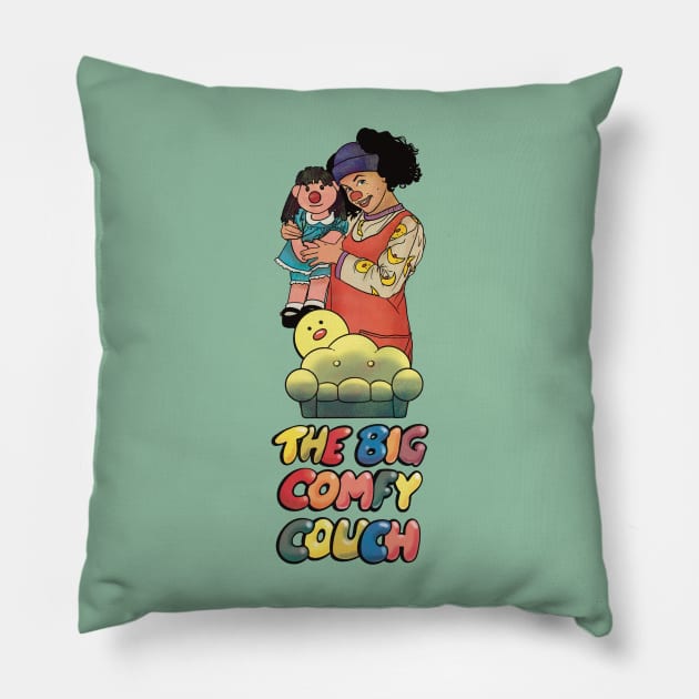 Loonette and Molly (The Big Comfy Couch) Pillow by daniasdesigns