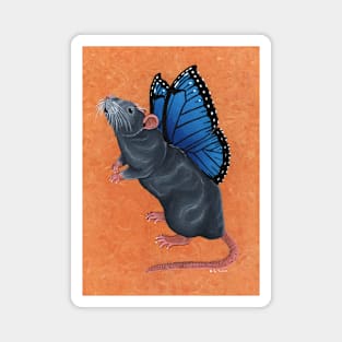 Grey Ratterfly Magnet