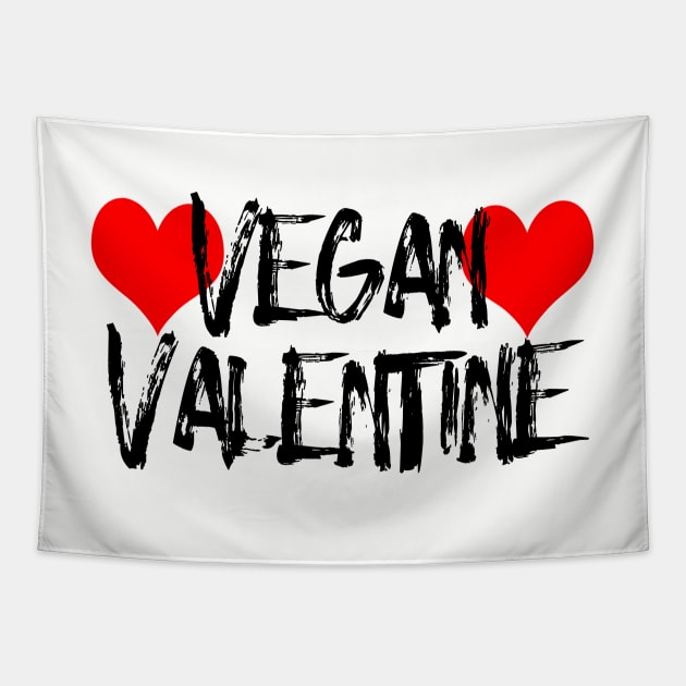 Vegan Valentine Tapestry by loeye