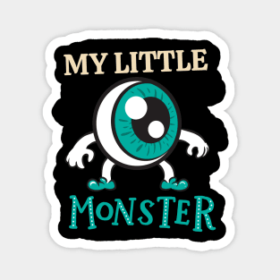 My Little Eye Monster Funny cute Scary ghost Halloween cute scary little ghost Magnet