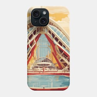 City of Arts and Sciences Valencia Spain Travel Tourism Retro Vintage Phone Case