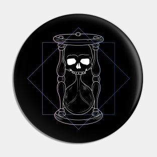 Skull Hourglass Pin