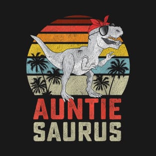 Auntiesaurus Cool Auntie Funny Gift T-Shirt