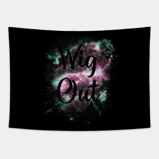 Wig Out Funny 80s Design Tapestry