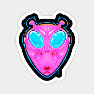 Neon alien Magnet