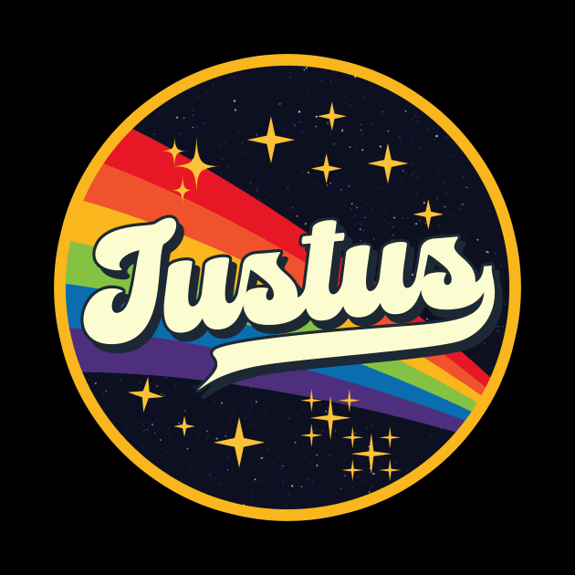 Justus // Rainbow In Space Vintage Style by LMW Art