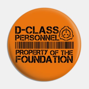 D-Class Personnel Test Subject Pin