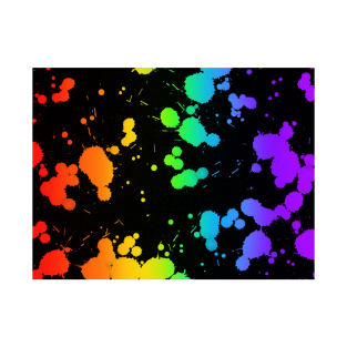 Rainbow splatter v2 T-Shirt