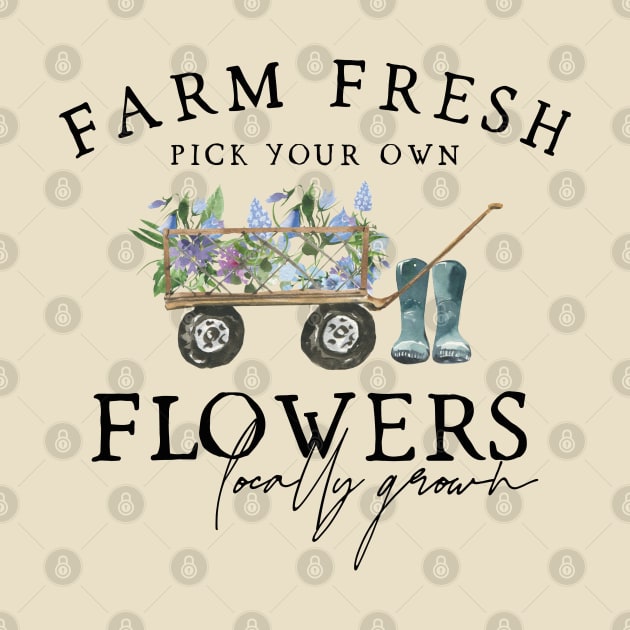 Farm Fresh Flowers Cottagecore by uncommontee