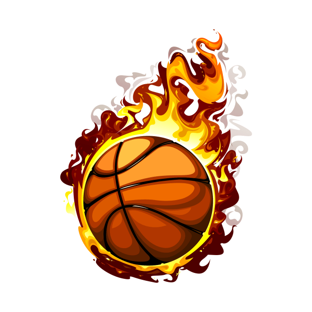 Basketball on FIRE - Ball is LIFE! by Printaha