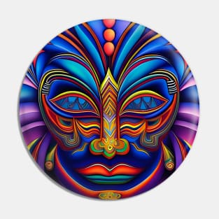 New World Gods (8) - Mesoamerican Inspired Psychedelic Art Pin