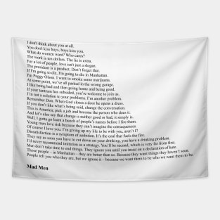 Mad Men Quotes Tapestry