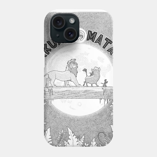 HAKUNA MATATA ART Phone Case by InkForArtists