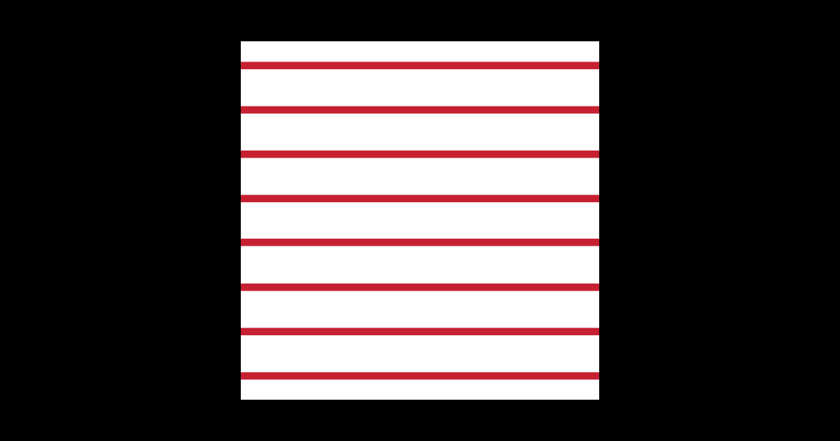 Narrow red and white stripes 3 - Red Stripe - Sticker | TeePublic