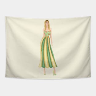 cute summer designed outfit Tapestry