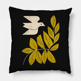 Dove and Branch Pillow