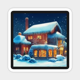 Christmas Chalet Magnet