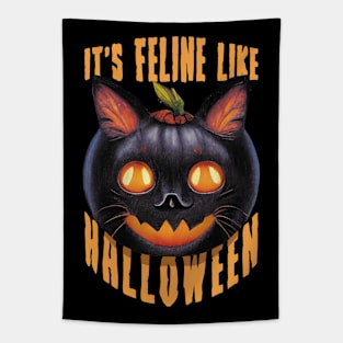 It's FELINE Like Halloween Tapestry