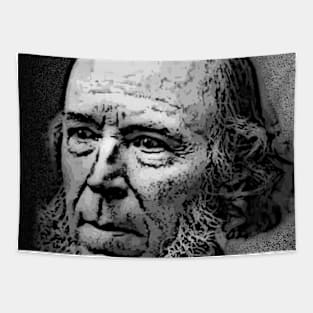 Herbert Spencer Black And White Portrait | Herbert Spencer Artwork 3 Tapestry